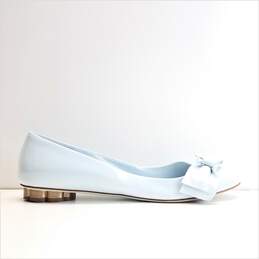 Salvatore Ferragamo Bow Flats Women's Sz 9.5 Sky Blue alternative image