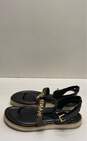 Michael Kors Gold Chain Link Black Thong Sandals Women's Size 9.5 image number 1