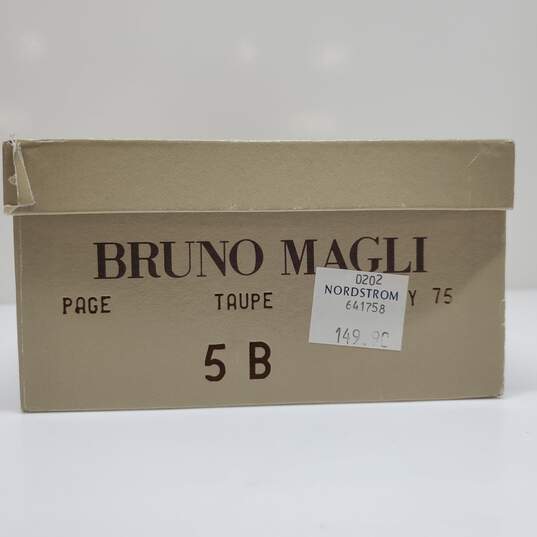 Bruno Magli Taupe Suede Heels image number 4