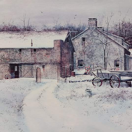 Deep Winter By Frank M. Hamilton Signed Framed Art Print image number 2