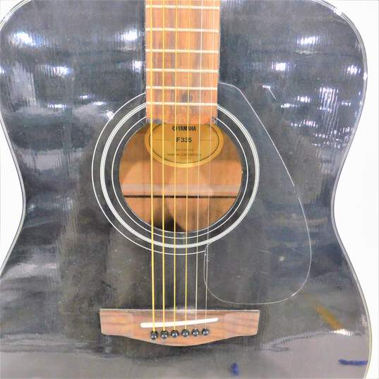 Yamaha Brand F335 Model Black 6-String Acoustic Guitar image number 3