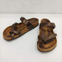 Birkenstocks Leather Slip-In Sandals Men Size 7 Women Size 9