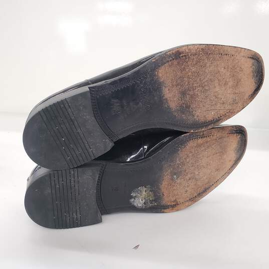 Hugo Boss Black Patent Leather Monk Strap Dress Shoes Men's Size 10 image number 9