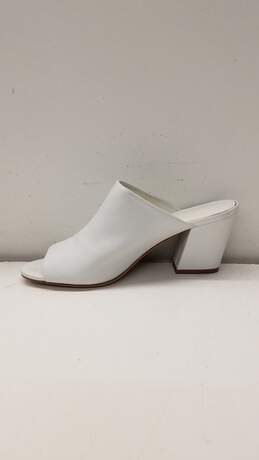 Vince Smooth Leather Mules White 6.5 alternative image
