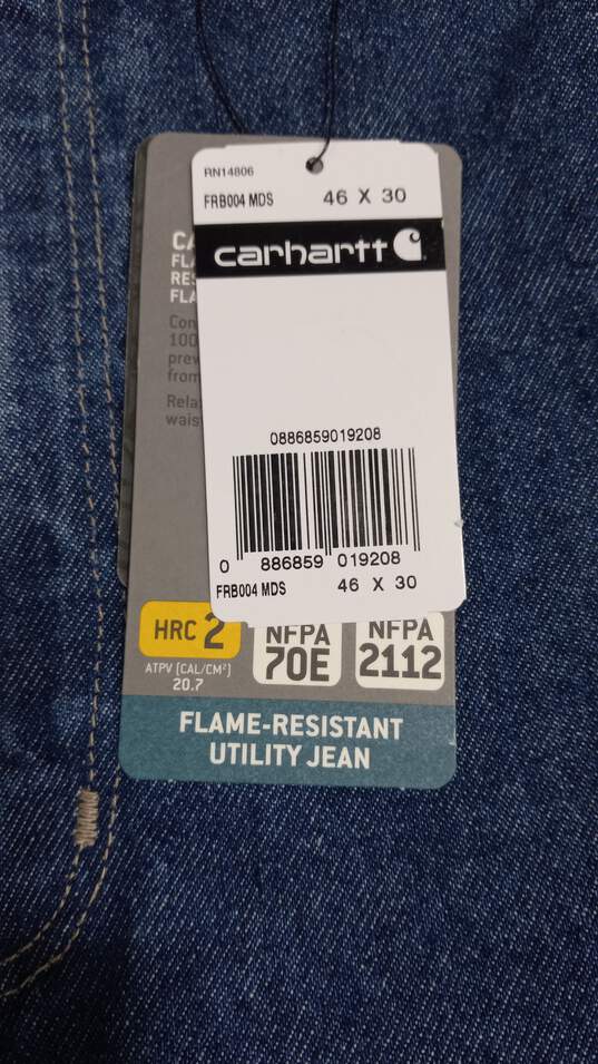 Men’s Carhartt Flame-Resistant Utility Jean Sz 46x30 NWT image number 3