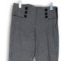 Womens White Black Check Side Zip Skinny Leg Sailor Dress Pants Size XS image number 3