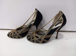 Vero Cuoio Women's Black & Gold Heels Size 40 alternative image
