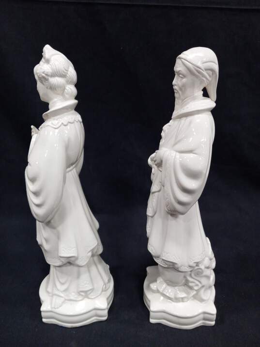 Pair of Emperor & Empress Couple 16" Statues image number 4