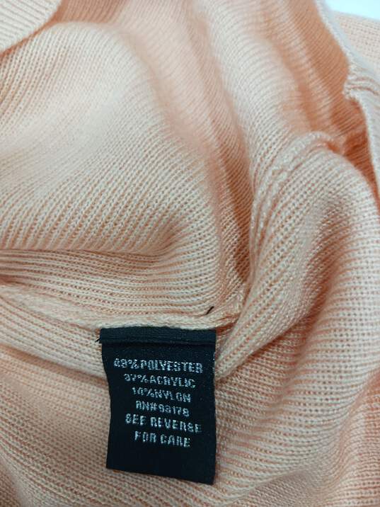 Catherine Malandrino Women's Peach LS Crewneck Sweater Size S NWT image number 5