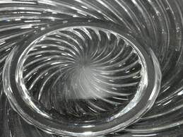 Vintage Round Swirl Clear Glass Serving Platter alternative image