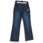 Womens Blue Denim Stretch Medium Wash Pockets Straight Leg Jeans Size 4 image number 1