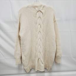 NWT Faherty WM's Frost Stella Baby Alpaca Ivory Winter Cardigan Size M alternative image