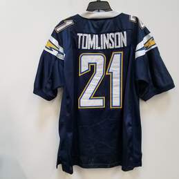 Mens Blue Los Angeles Chargers LaDainian Tomlinson #21 NFL Jersey Size 54 alternative image