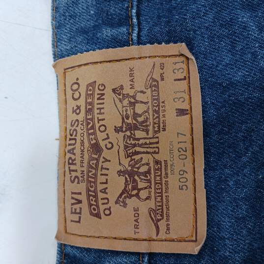 Buy the Men's Levi 100% Cotton Denim Blue Jeans 31x31 | GoodwillFinds