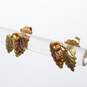 Landstrom's 10K Black Hills Gold Grape Leaf Stud Earrings - 1.0g image number 3