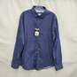 NWT Stone Rose MN's Cotton Blend Polka Dot Blue Long Sleeve Shirt Size L image number 1