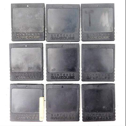 Nintendo GameCube Black Memory Card Lot of 15 Loose image number 2