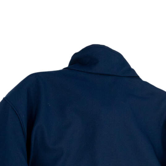 Mens Blue Regular Fit Long Sleeve Pocket Full-Zip Windbreaker Jacket Sz XL image number 4