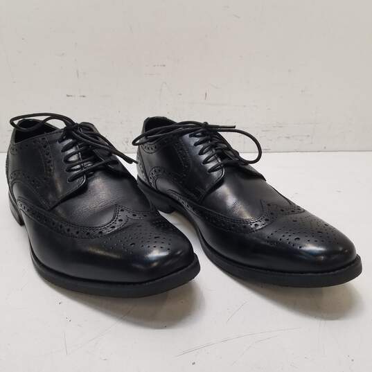 Rockport TruTech Wingtip Men's Leather Black Dress Shoes US 9.5 image number 3