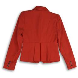 NWT 7th Avenue New York & Company Design Studio Womens Red One Button Blazer 0 alternative image