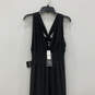 NWT Womens Black Sleeveless V-Neck Convertible Pullover Maxi Dress Size 10 image number 3