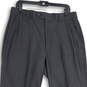 NWT Mens Black Flat Front Slash Pocket Straight Leg Dress Pants Sz 34Wx32L image number 3