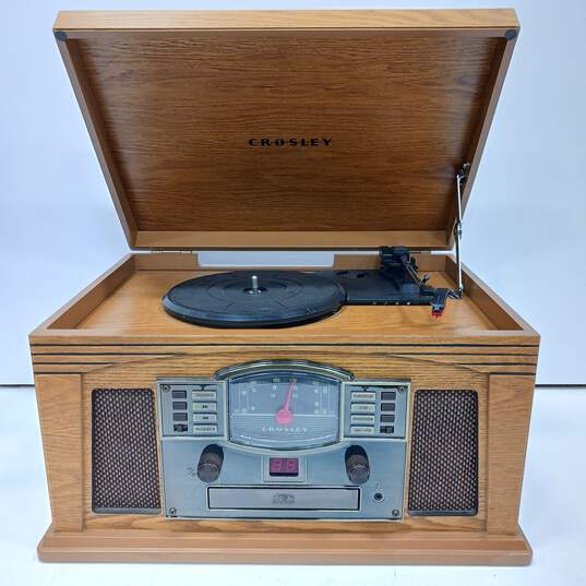 Crosley CR42C-OA Sound System Turn Table, CD & Cassette Player w/AM/FM Radio image number 1