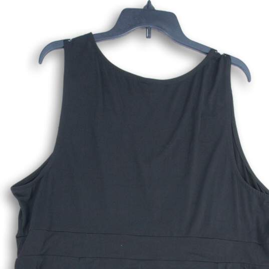 NWT Torrid Womens Black V-Neck Sleeveless Short A-Line Dress Size 4 image number 4