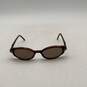 Maui Jim Womens MJ-124-10 Brown Polarized Full-Rim Rectangle Sunglasses image number 2