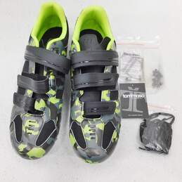 Roknemo Unisex Bicycling Shoes Green Black Camo