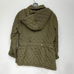 Michael Kors Women's Moss Green Quilted Jacket Size S alternative image