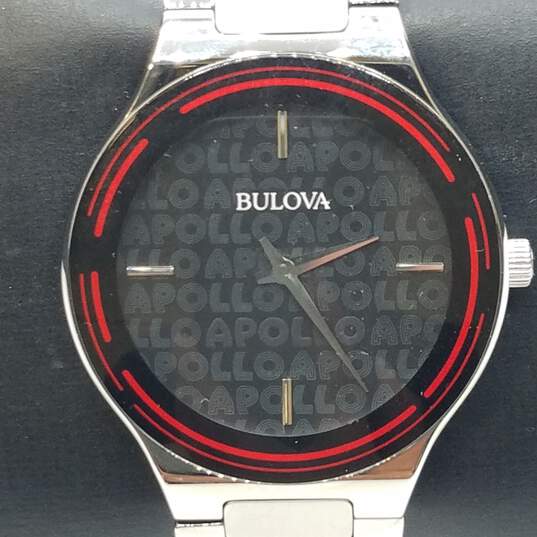 Bulova C8692273 32mm WR Apollo Theater Black Dial Watch 75g image number 2