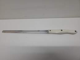 CUTCO 1724 JB Bread Knife Cutlery W/White Swirl Handle