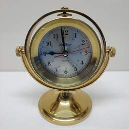 Seth Thomas Schooner Swivel Clock Model 1044 8in x 7in x 4 1/2in