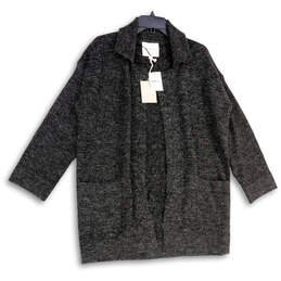 NWT Womens Black Long Sleeve Open Front Cardigan Sweater Size Small