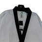 NWT Mens White Adi Start ADITS01K V Neck World Taekwondo Top Size 200 image number 1