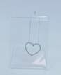 14k White Gold Diamond Accent Open Heart Pendant Necklace 2.6g image number 4