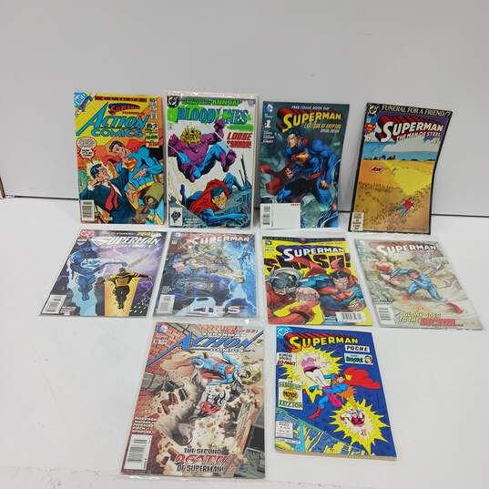 Bundle of 10 DC Superman Comics image number 1