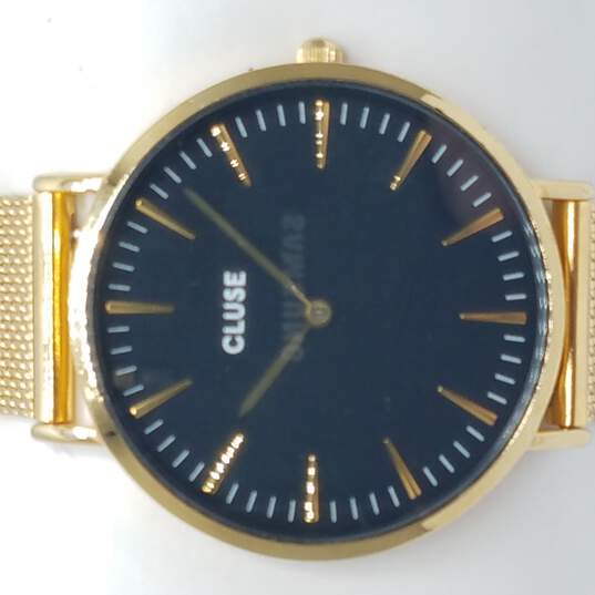 Cluse Gold Tone & Black 38mm Watch image number 1