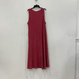 NWT Soft Surroundings Womens Red Round Neck Sleeveless Shift Dress Size 2X alternative image
