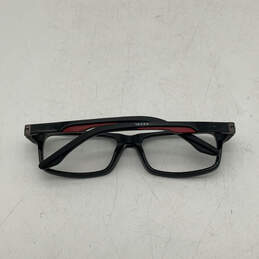 Unisex Adults Black Red Full Rim Rectangular Shape Reading Eyeglasses alternative image