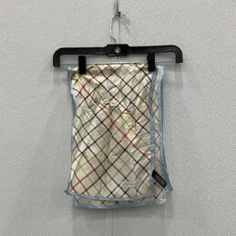 Womens Multicolor Plaid Silk Multipurpose Fashionable Rectangle Scarf alternative image