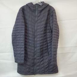 North Face Thermoball Gray Coat with Hood Size Large