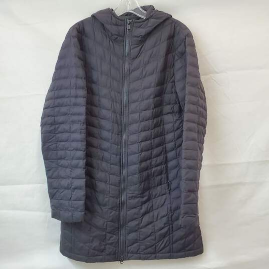 North Face Thermoball Gray Coat with Hood Size Large image number 1