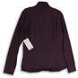 NWT Womens Purple Mock Neck Long Sleeve Full-Zip Shanti Jacket Size XL image number 4