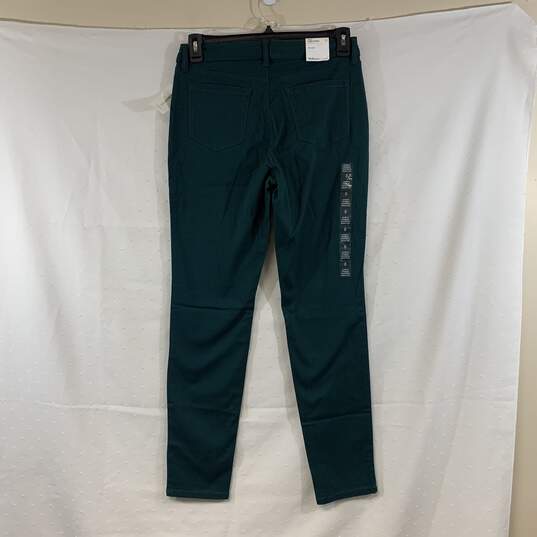 Women's Dark Green Style & Co. Mid-Rise Curvy Tummy Control Skinny Leg Jeans, Sz. 8 image number 2