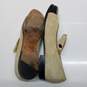 AUTHENTICATED Moschino Beige Suede Black Patent Leather Cap Toe Mary Janes Size 36 image number 5