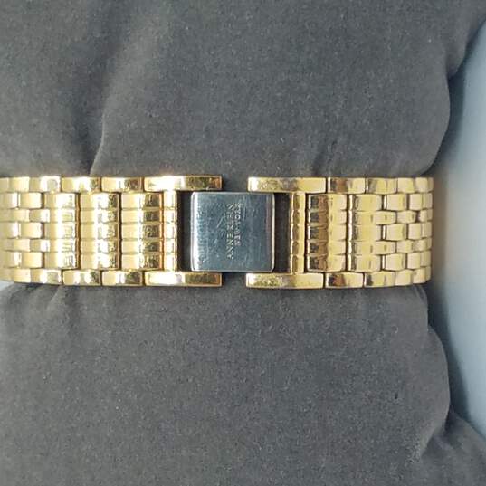 Anne Klein 763S Diamond & MOP Gold Tone Watch image number 6