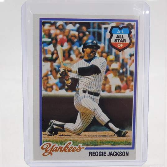 1978 HOF Reggie Jackson Topps All-Star NY Yankees image number 1