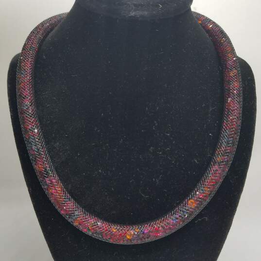 Swarovski Crystal Multicolor Necklace 15" & Wrap Bracelet Bundle 2pcs. 46.7g image number 2